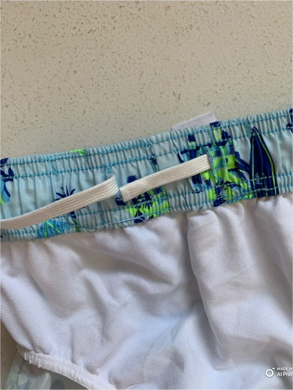 Cat & Jack Toddler Boys Blue Tropical Print Swim Trunks Swimsuit Size 3T NWOT